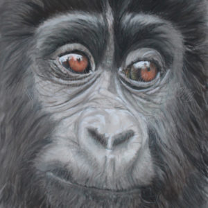 Mischief Baby Gorilla – Giclée Print